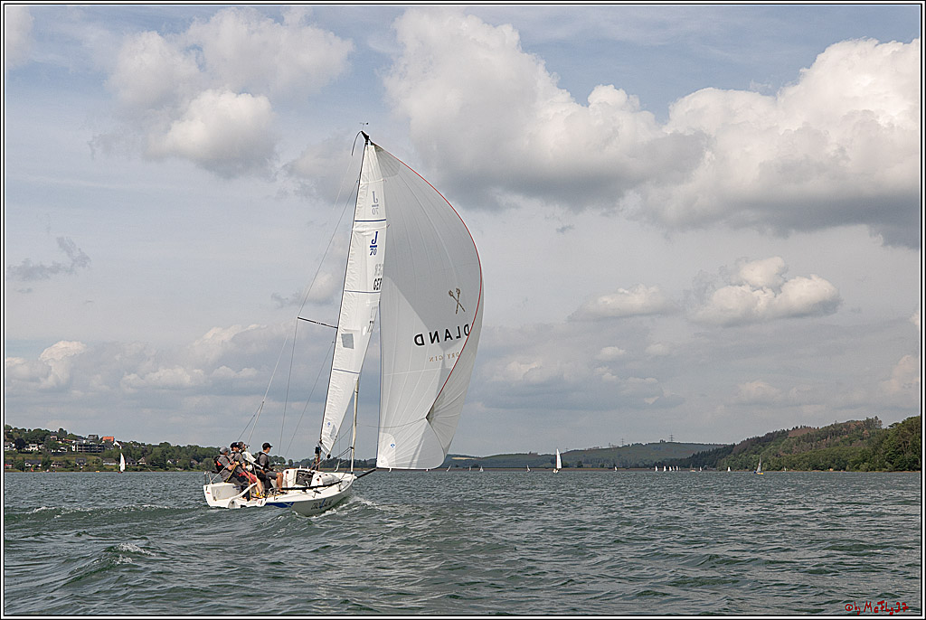 J70 - WOODLAND, 12.06.2021 Segelboot; Segeln; Woodland; Spinnaker; J70; Sorpesee; Sauerland